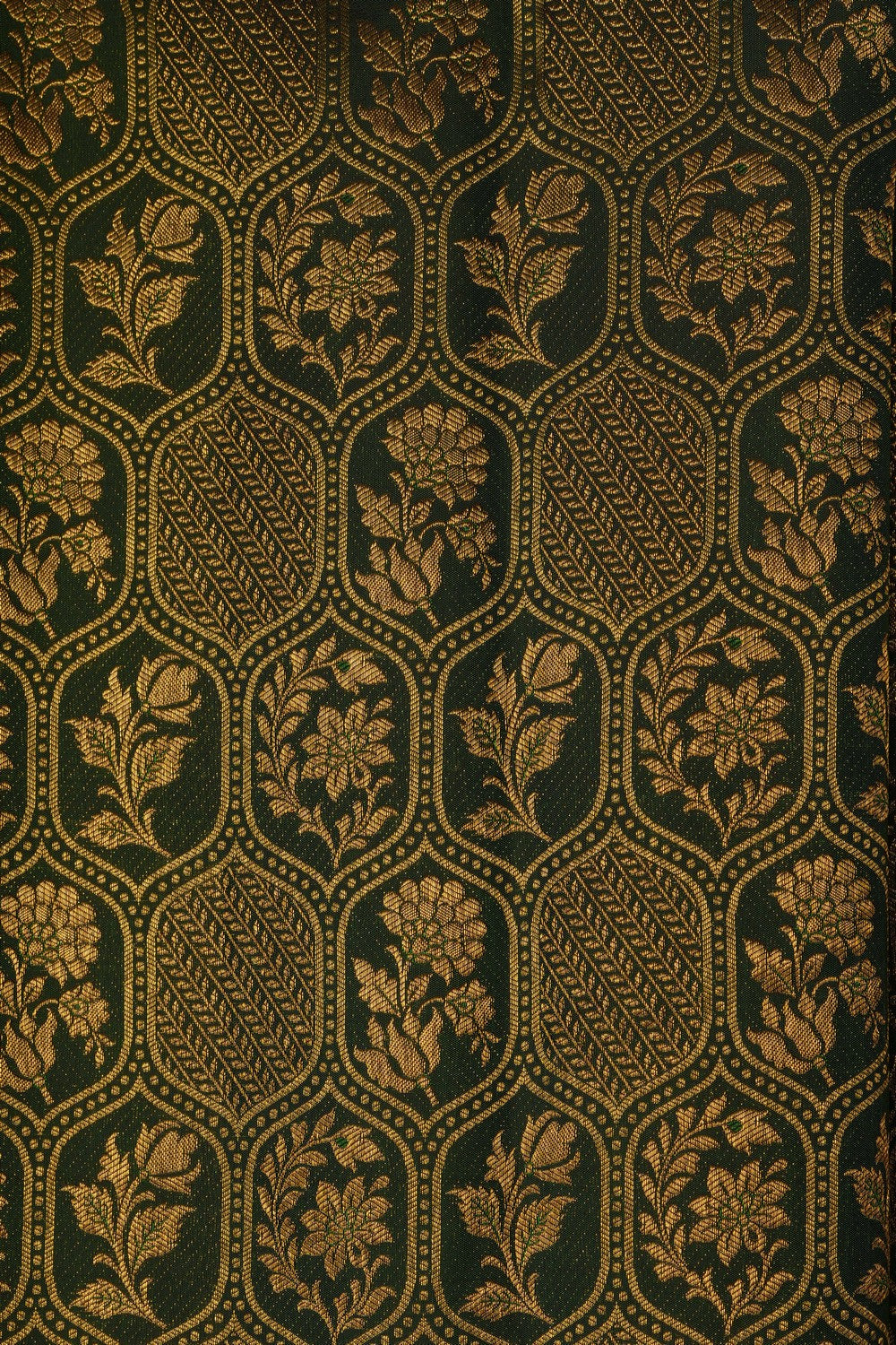 Image of Green Kanchipattu Brocade Saree
