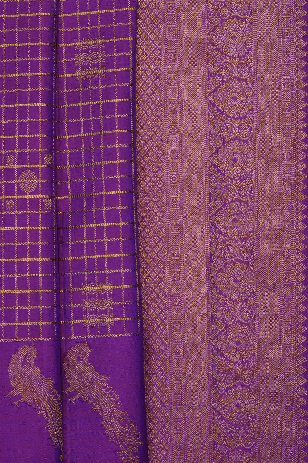 Image of Purple Kanchipattu Saree