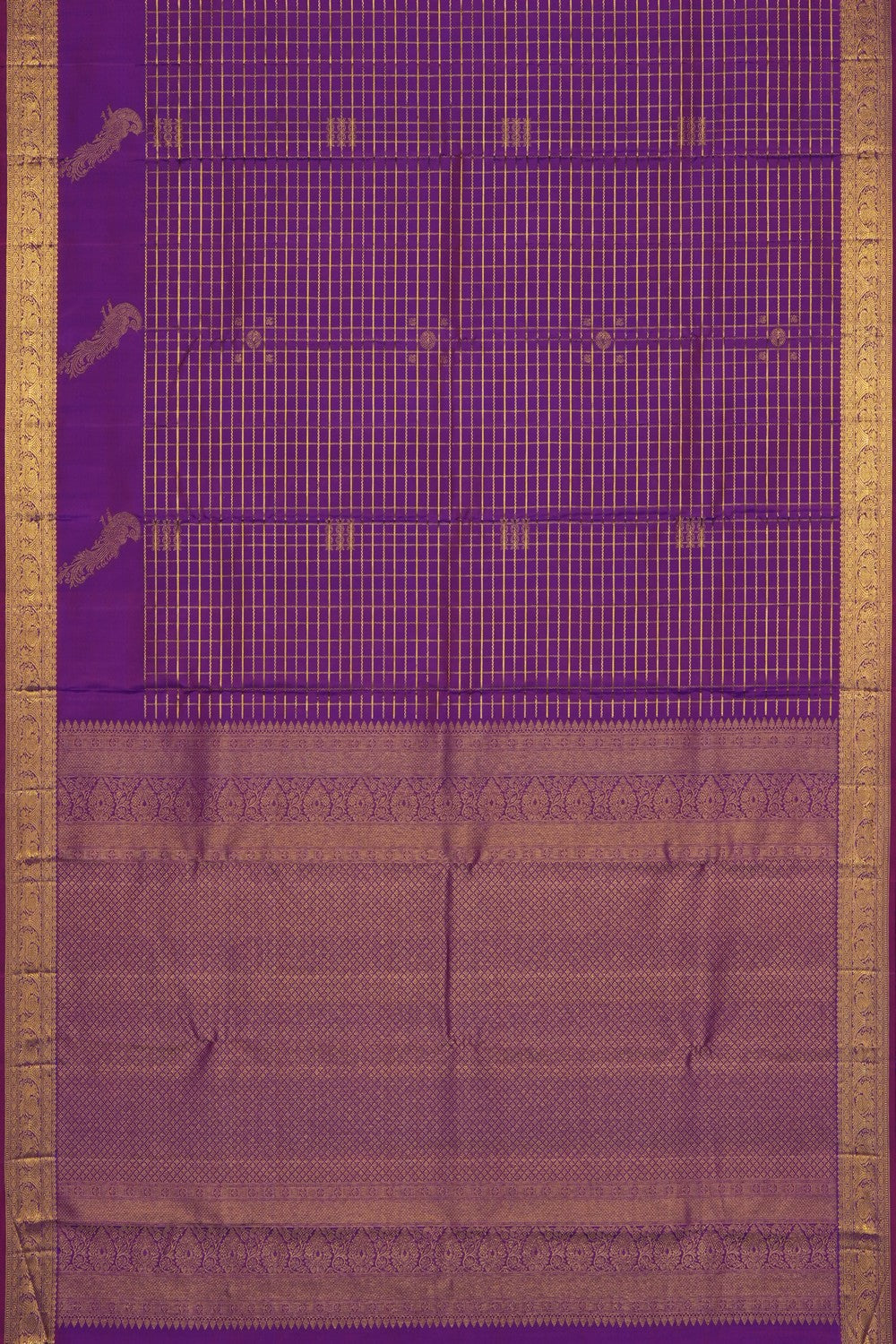Image of Purple Kanchipattu Saree