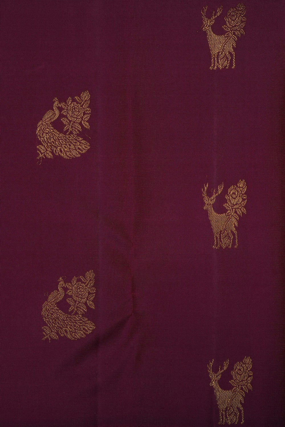 Image of Maroon Kanchipattu Saree