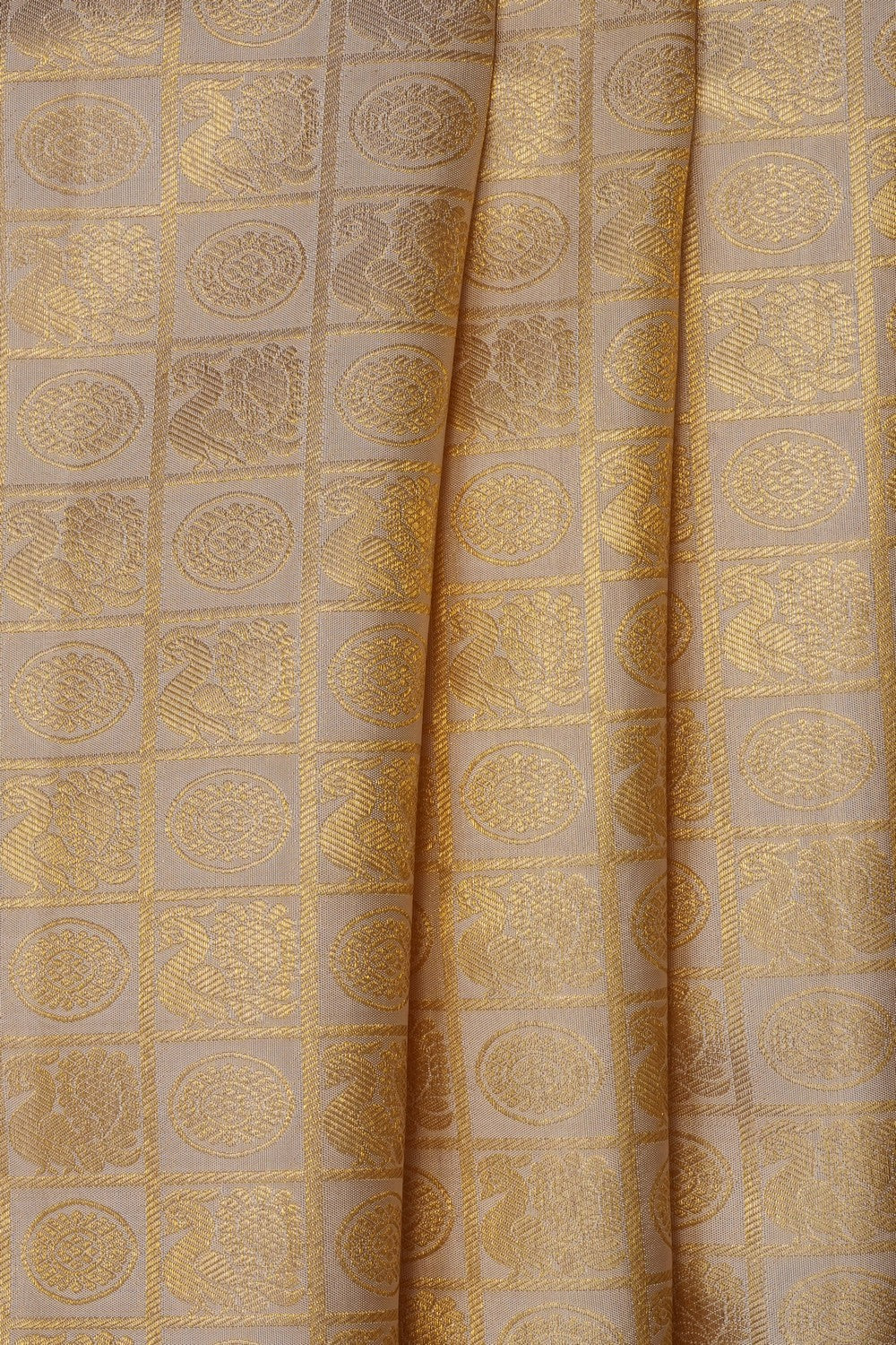 Image of Kanchipattu Brocade An Ethereal Off-White Saree