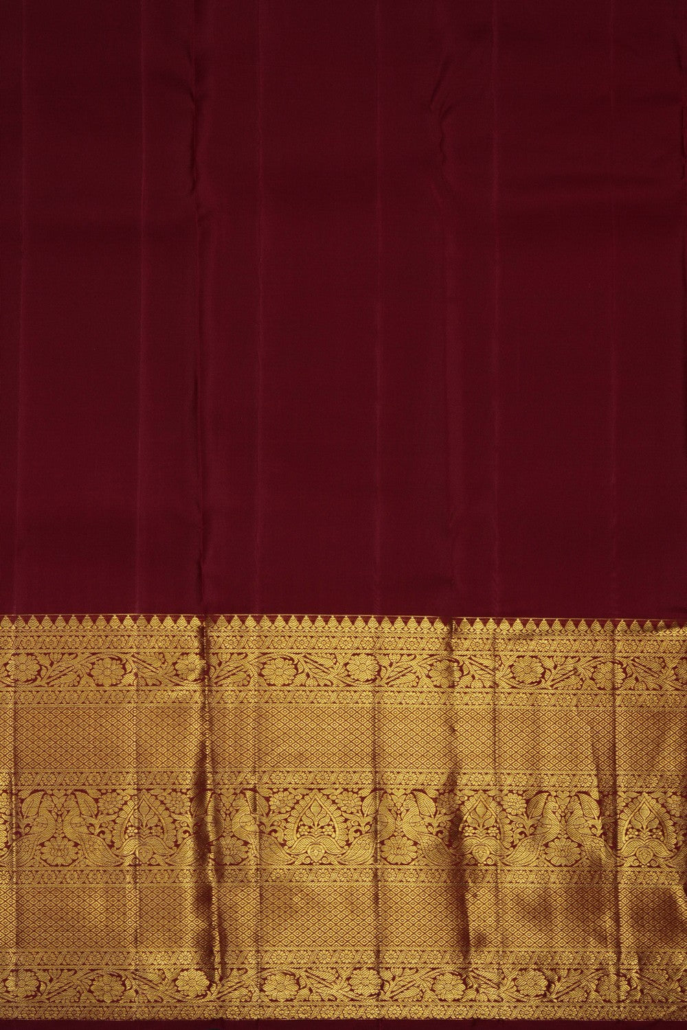 Image of Maroon Kanchipattu Brocade Saree