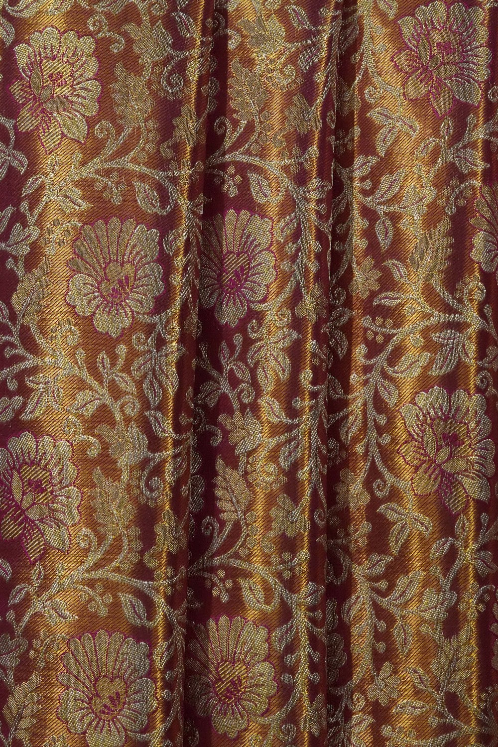 Image of Gold Kanchipattu Tissue Brocade Saree