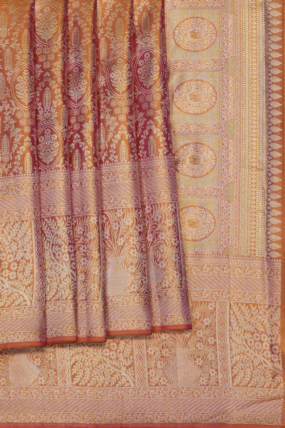 Image of Gold Kanchipattu Brocade Saree