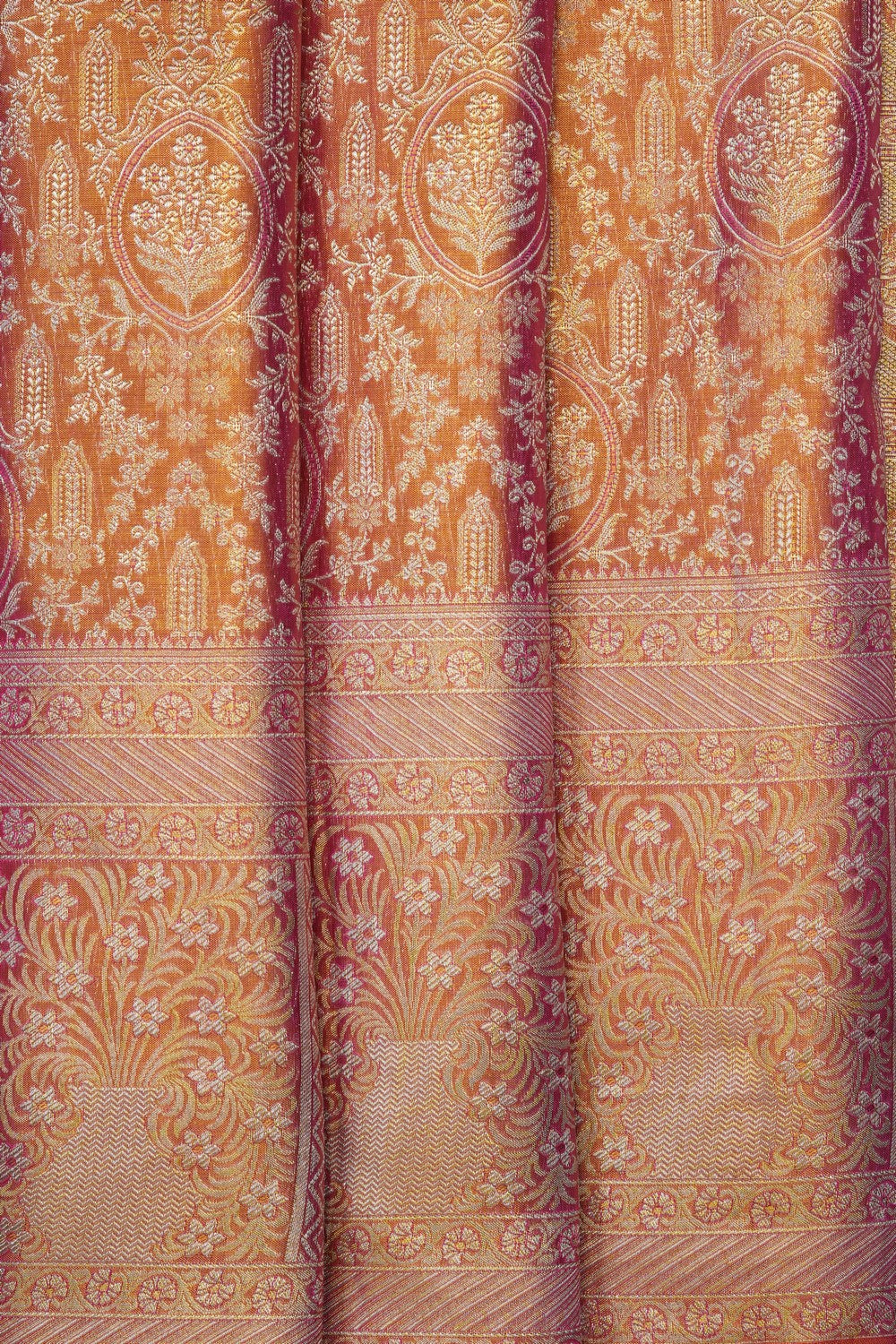 Image of Gold Kanchipattu Brocade Saree
