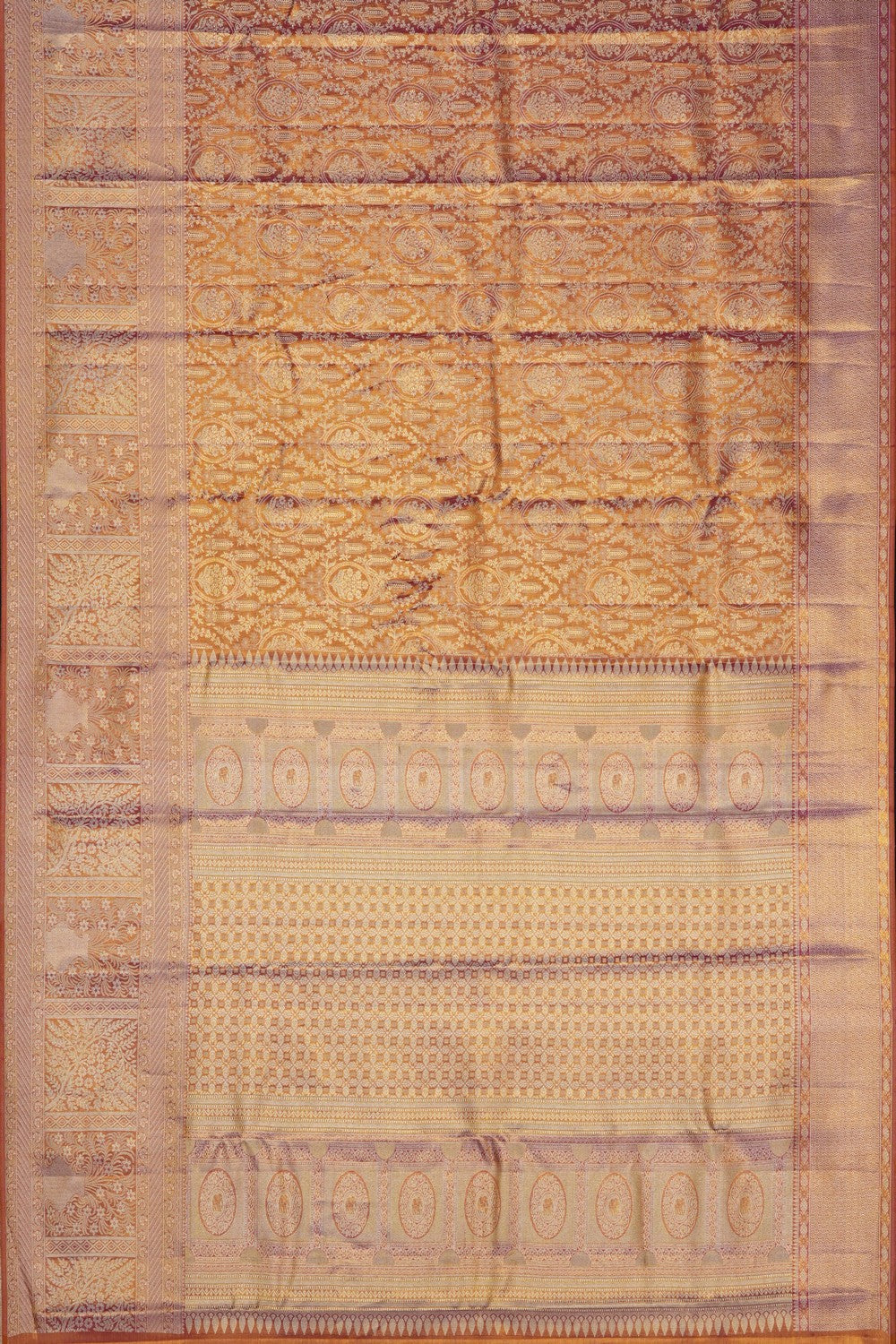 Image of Gold Kanchipattu Brocade Saree