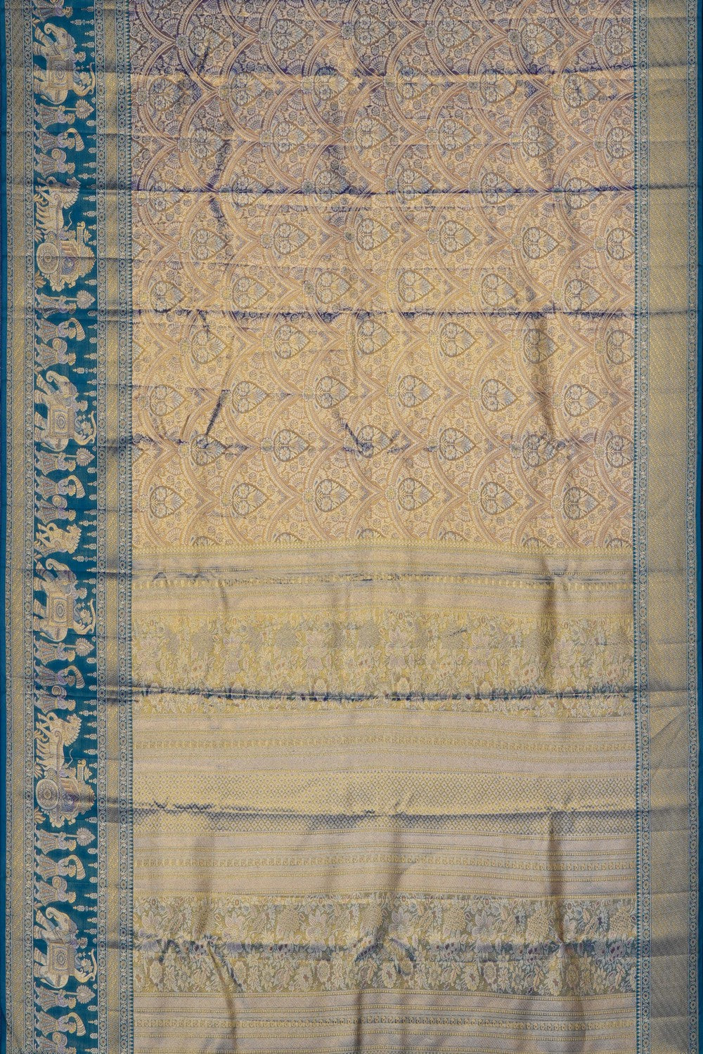 Image of Mauve Kanchipattu Tissue Brocade Saree