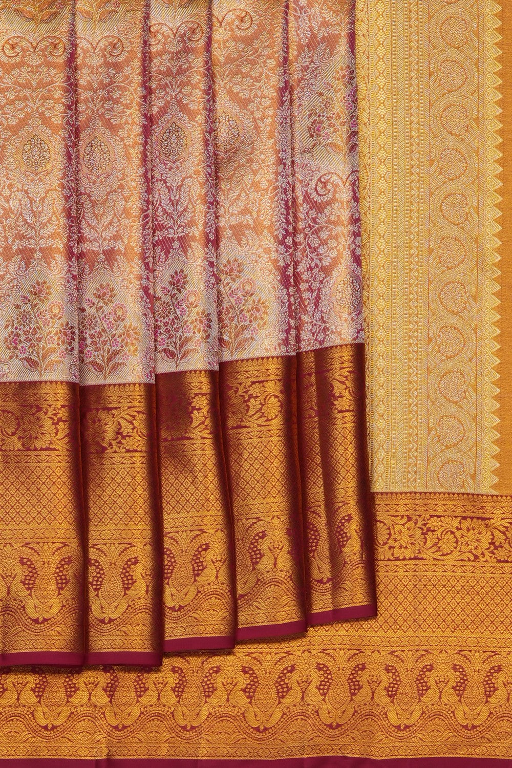 Image of Gold Kanchipattu Brocade Saree
