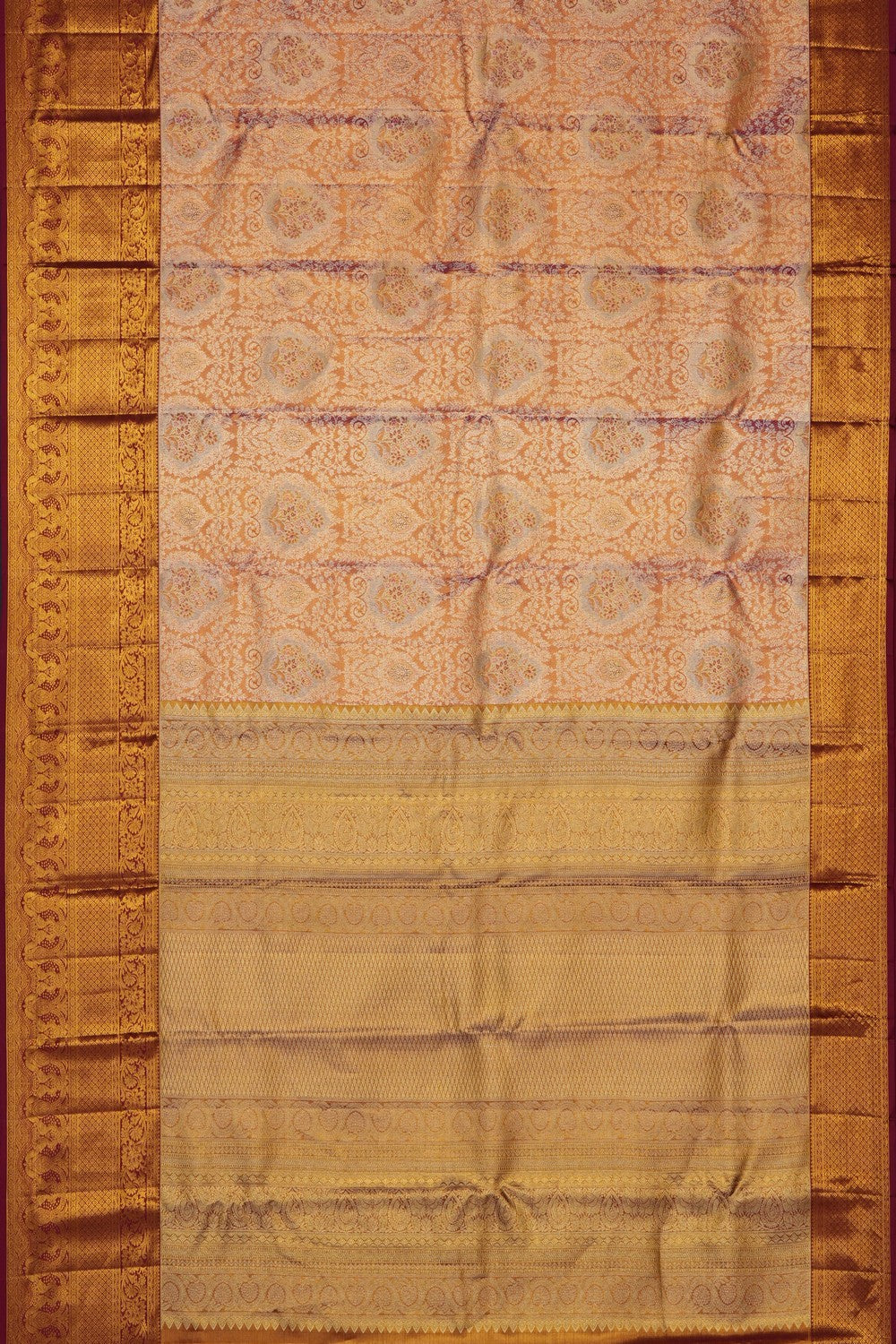 Image of Gold Kanchipattu Brocade Saree