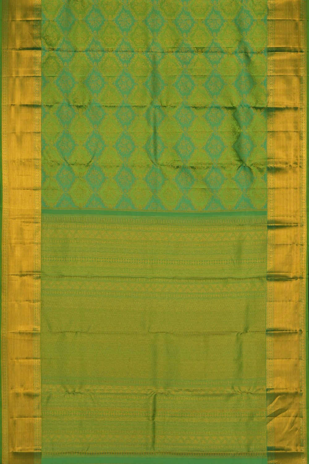 Image of Green Kanchipattu Brocade Saree