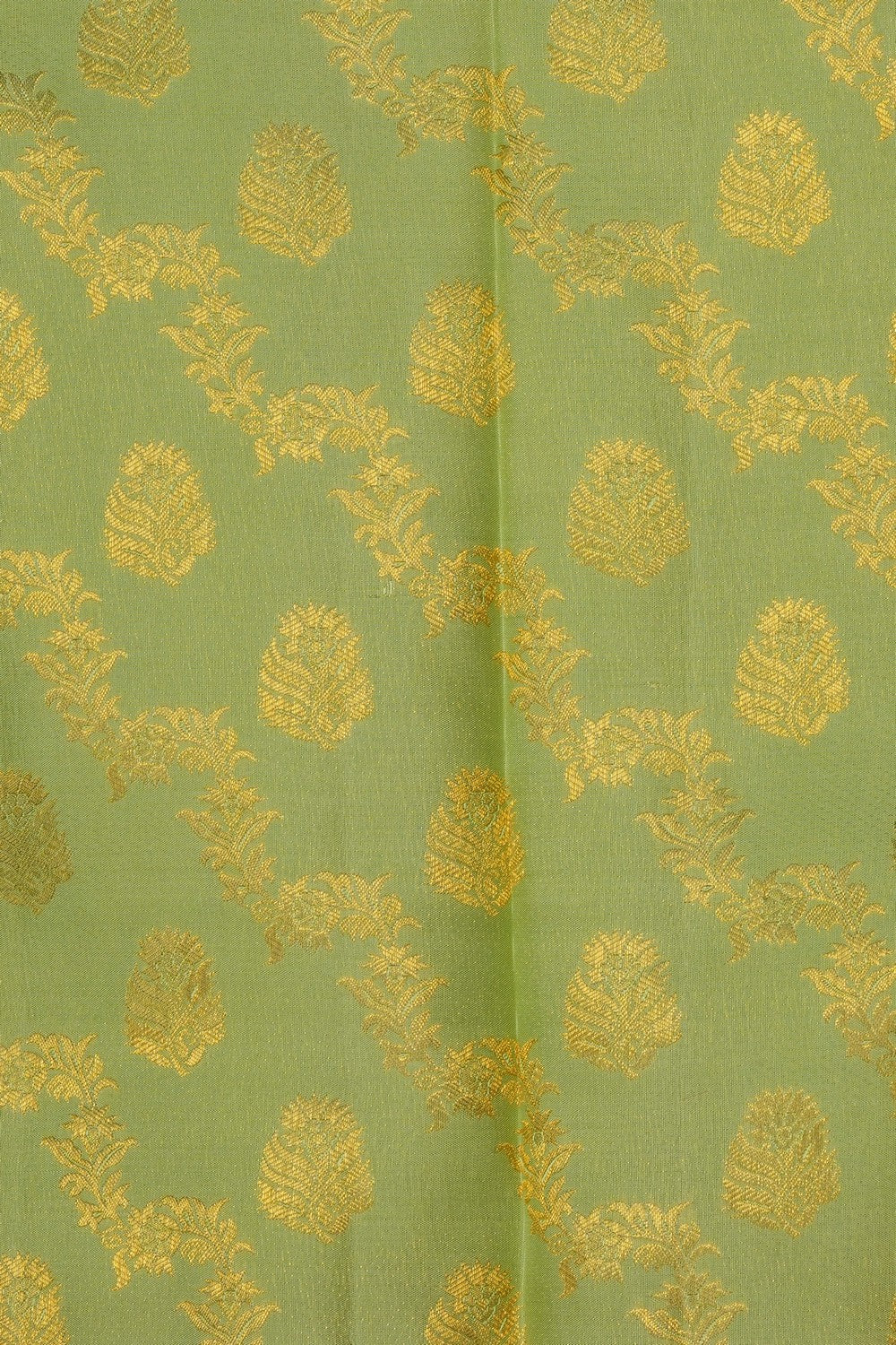 Image of Mint-Green Kanchipattu Brocade Saree