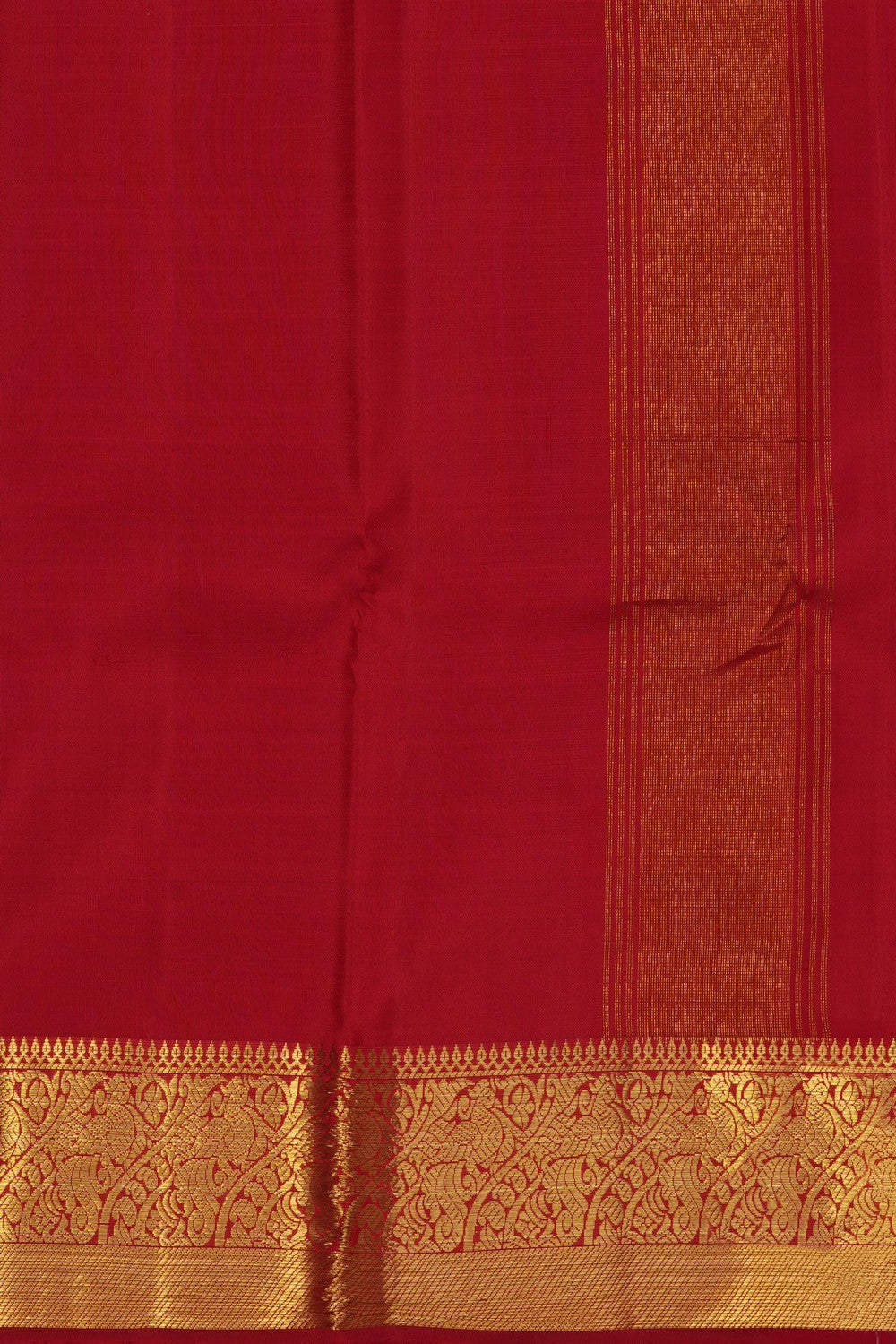 Image of Kanchi Silk Dhoti With Kanduva (8 X 4) 2 PCS Set