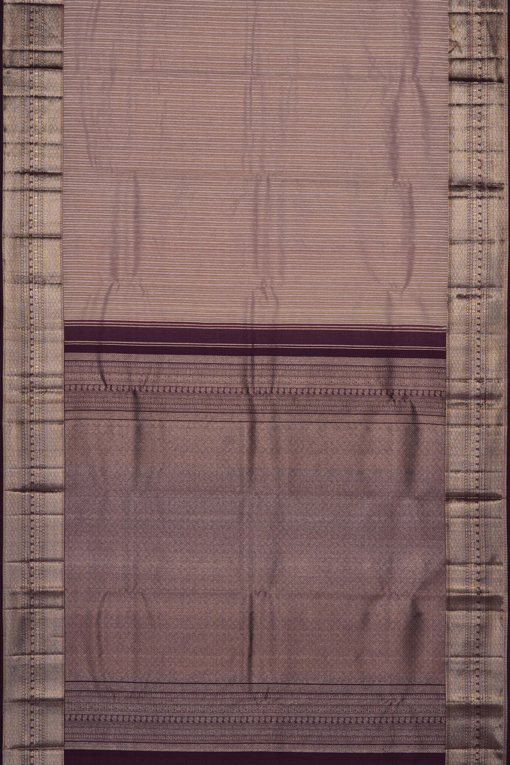 Image of Pink Linen-Kanchi Saree