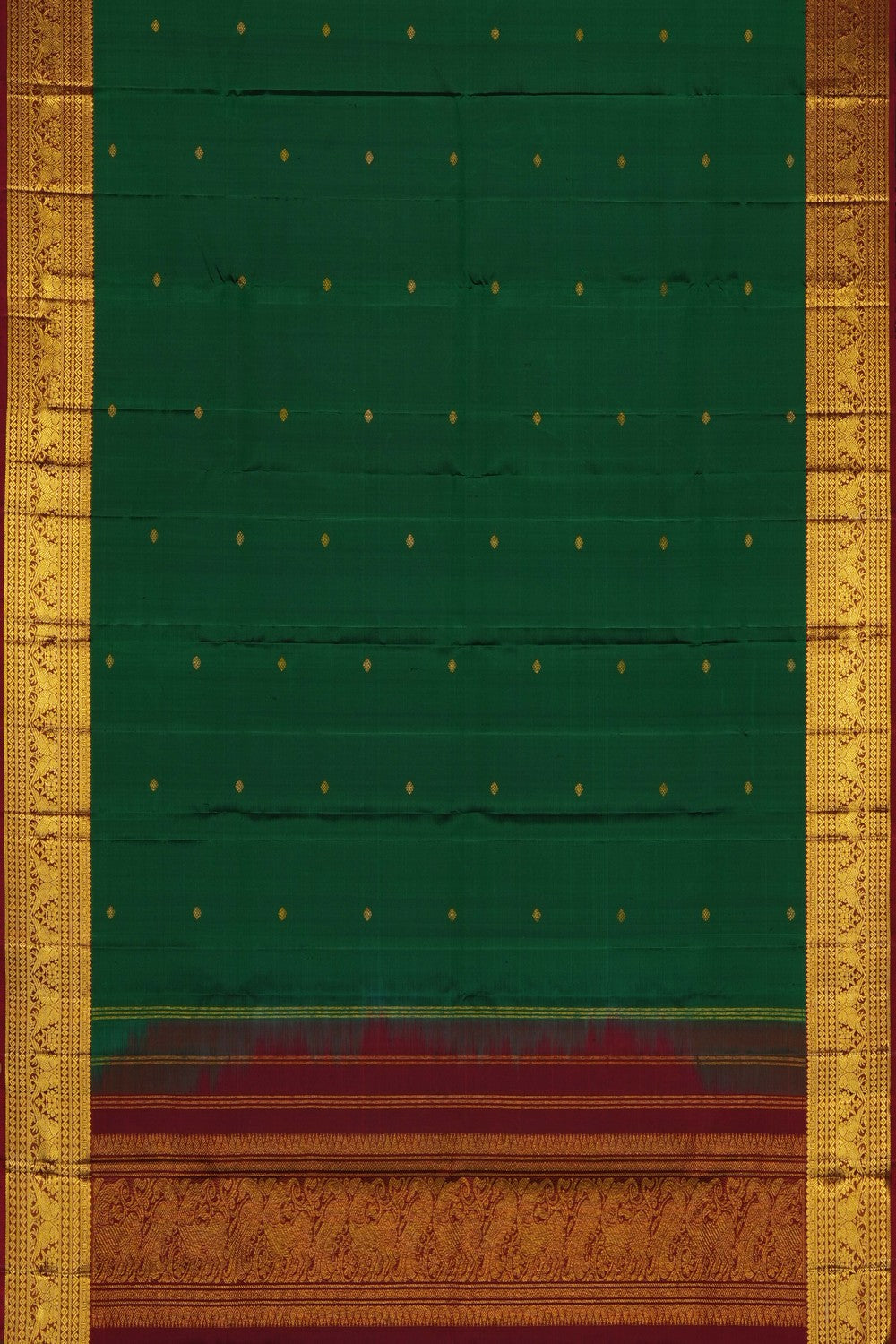 Image of Green Kanchipattu Dupatta