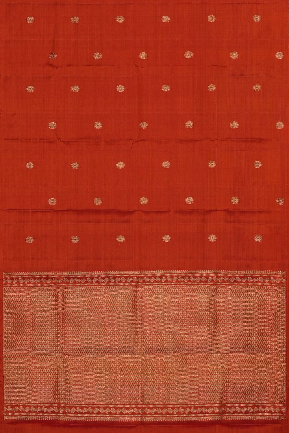 Image of Orange Kanchipattu Dupatta
