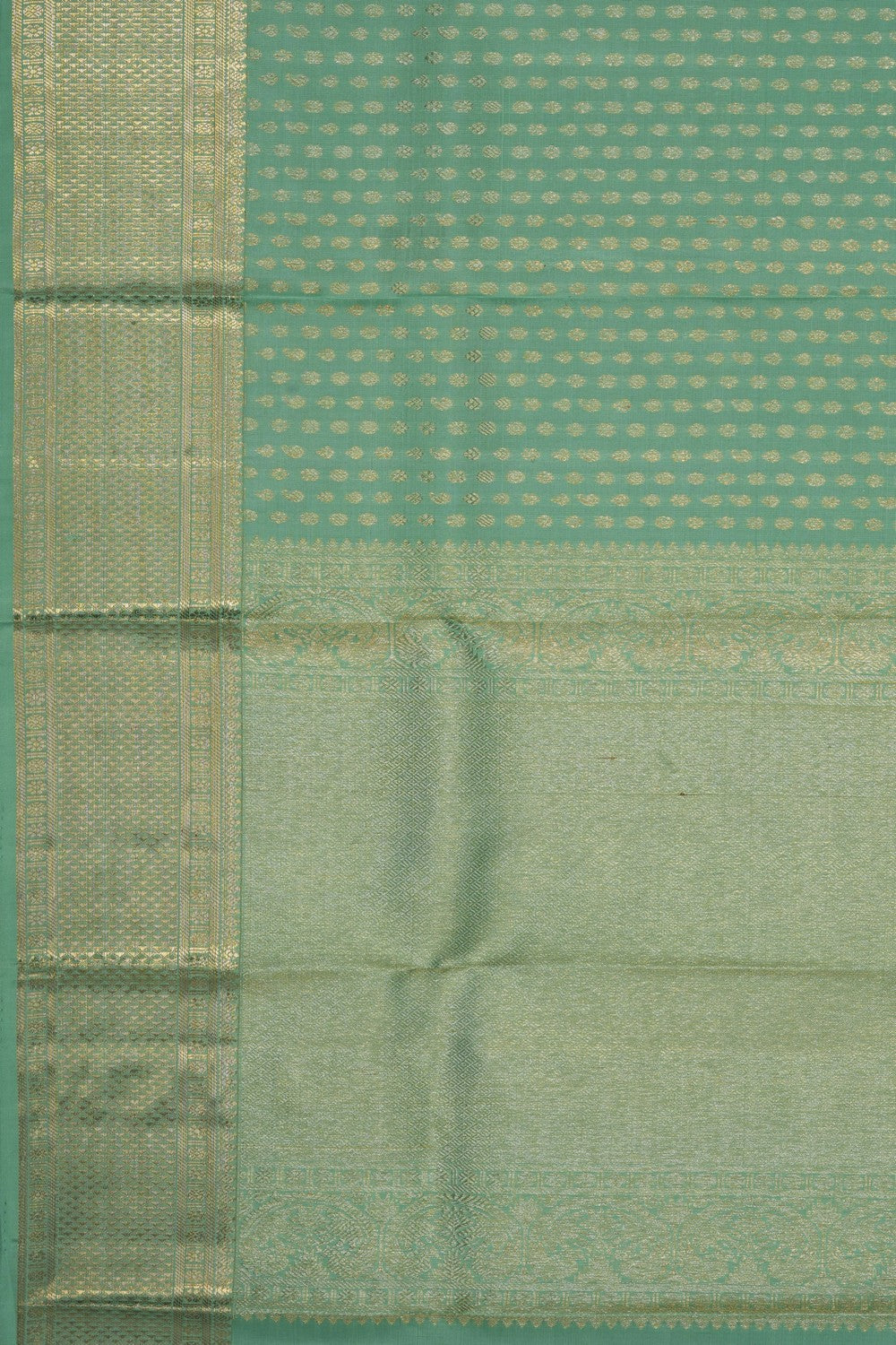 Image of Mint-Green Kanchipattu Dupatta