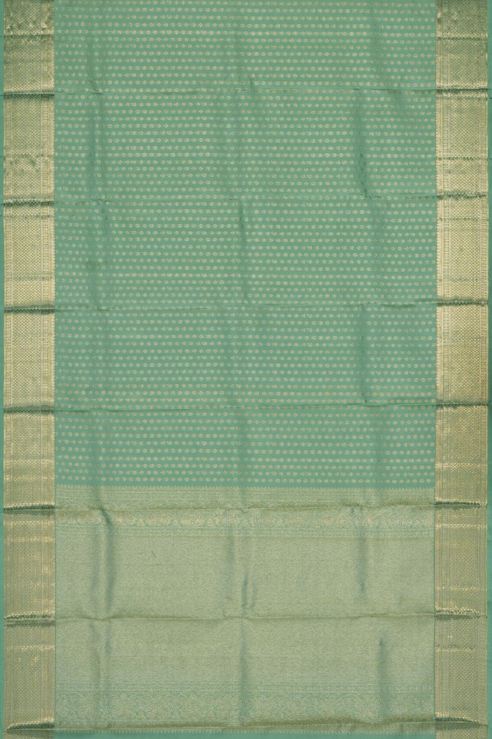 Image of Mint-Green Kanchipattu Dupatta