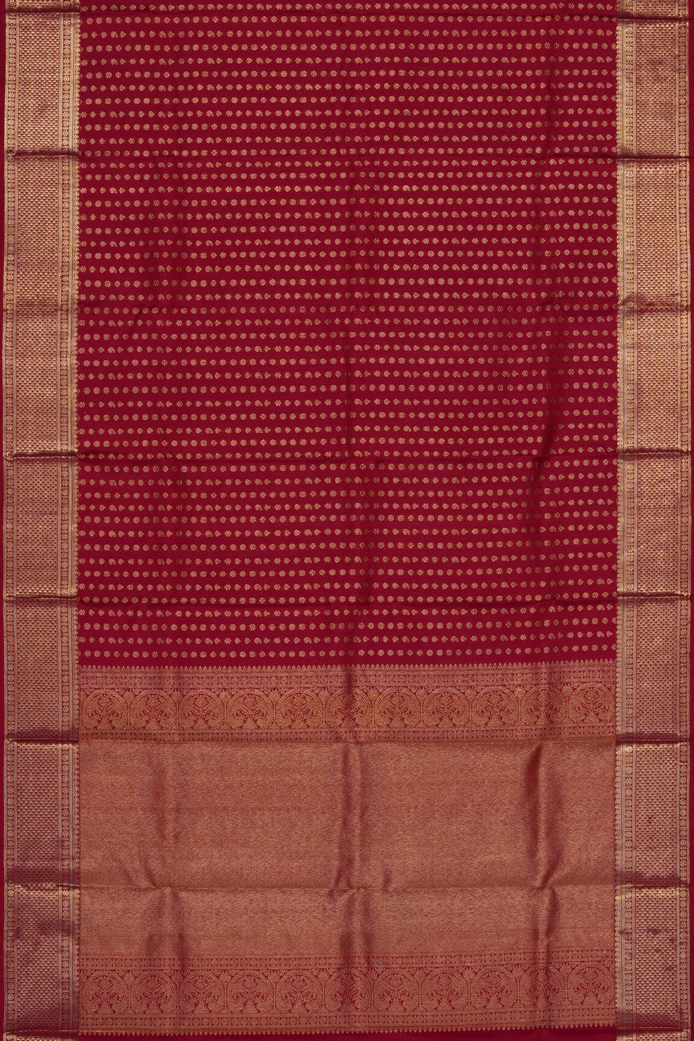 Image of Red Kanchipattu Dupatta