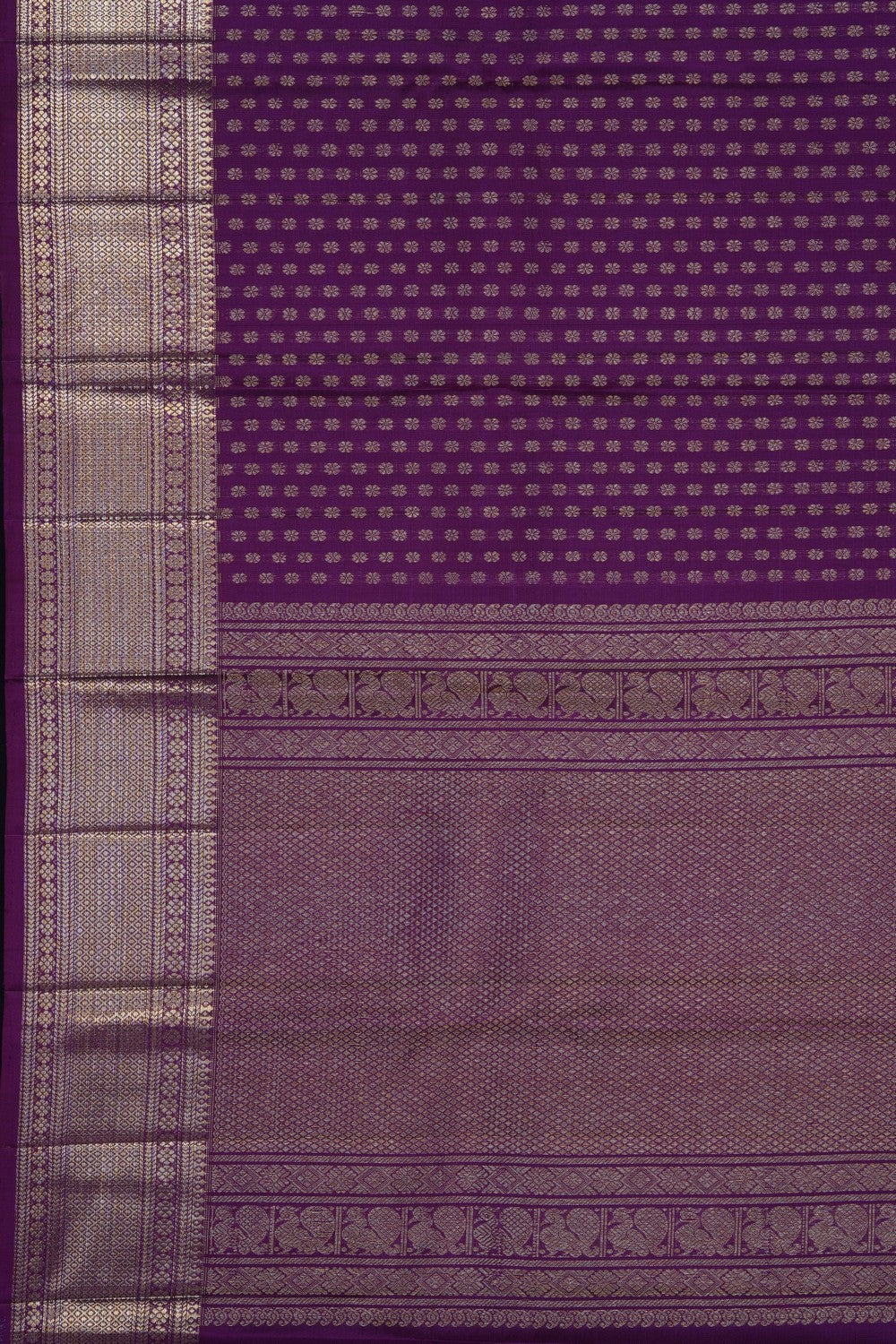 Image of Purple Kanchipattu Dupatta