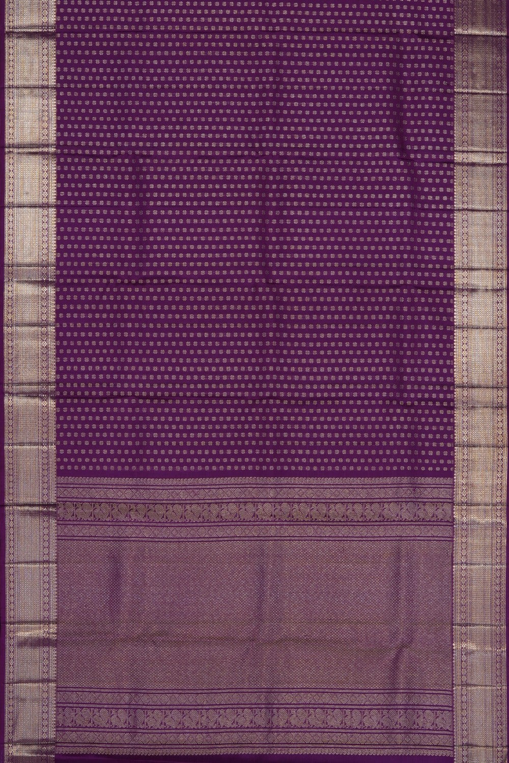Image of Purple Kanchipattu Dupatta