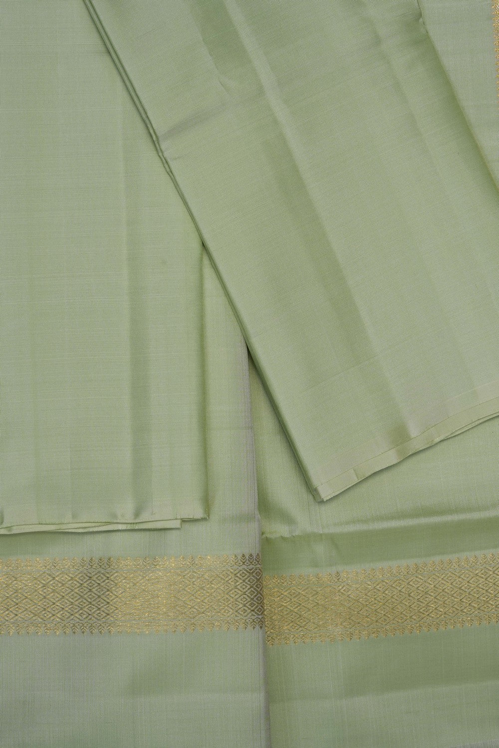 Image of Kanchi Silk Dhoti With Kanduva (8 X 4) 3 PCS Set
