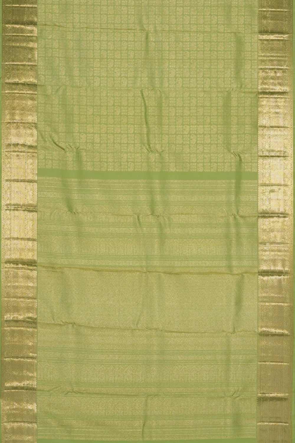 Image of Mint-Green Kanchipattu Brocade Saree