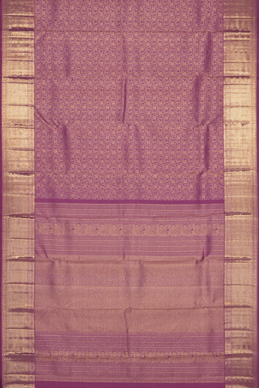 Image of Purple Kanchipattu Brocade Saree
