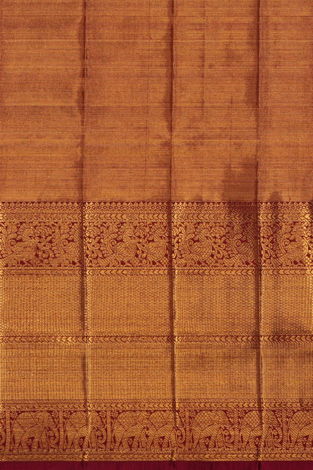 Image of Gold Kanchipattu Tissue Brocade Saree