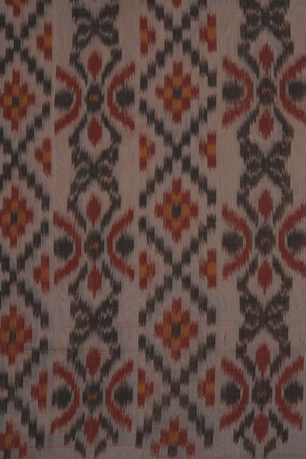 Image of Beige Pochampally Ikat Cotton Saree