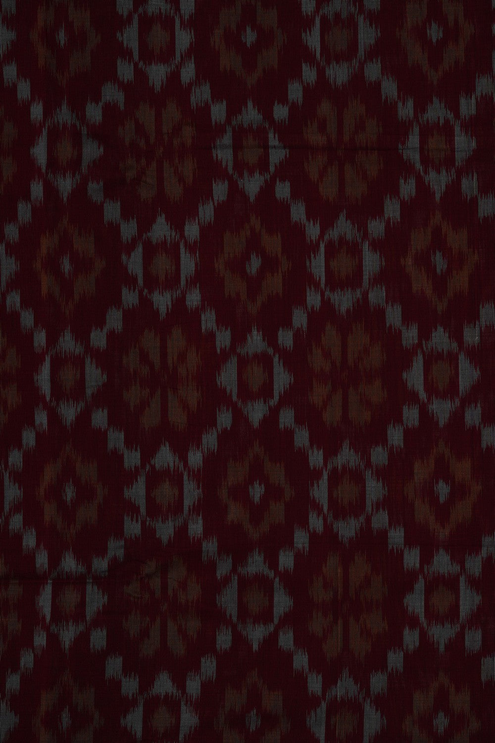 Image of Maroon Pochampally Ikat Cotton Saree