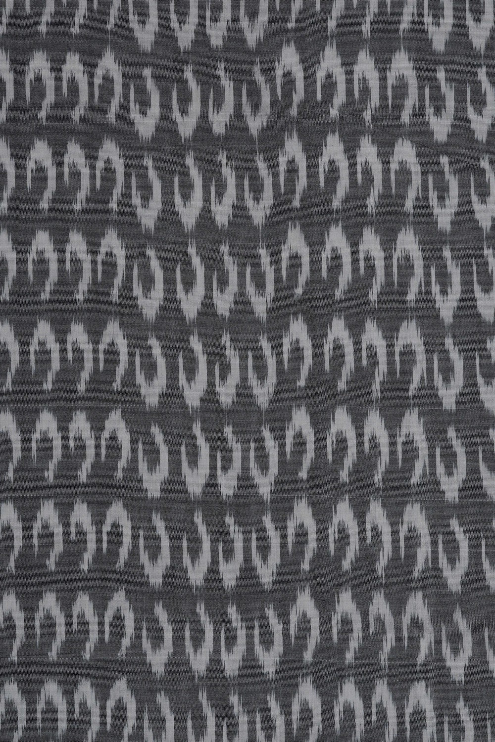 Image of Grey Pochampally Ikat Cotton Saree