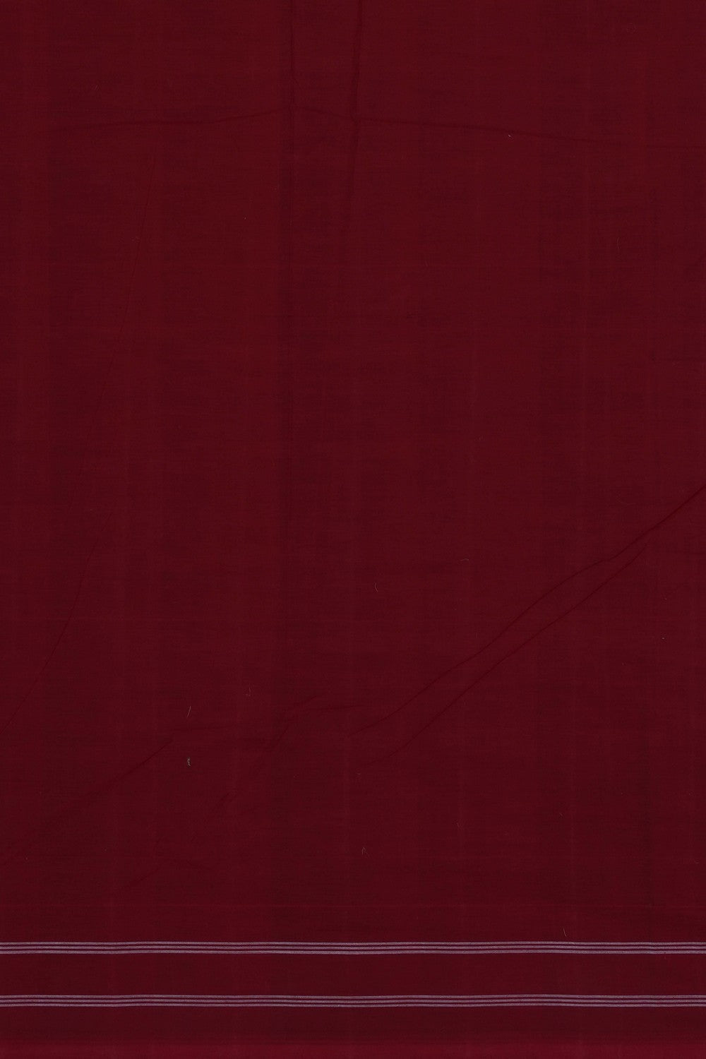 Image of Red Pochampally Ikat Cotton Saree