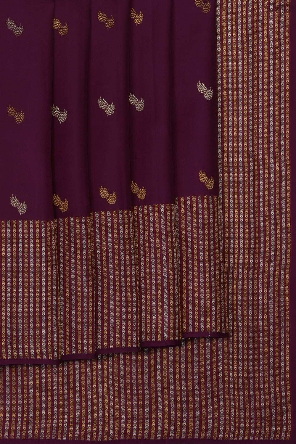 Image of Purple Arani Silk Saree