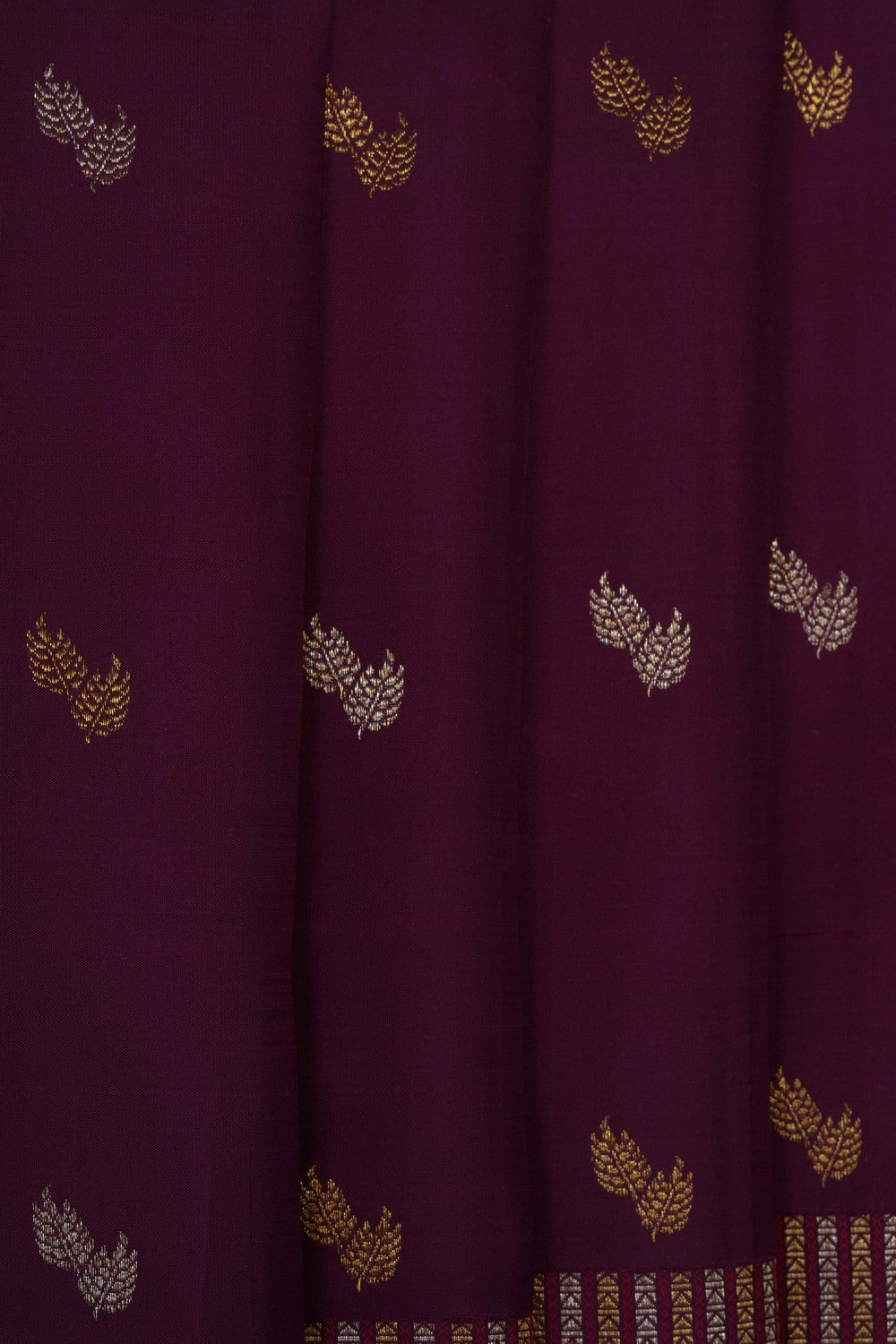 Image of Purple Arani Silk Saree