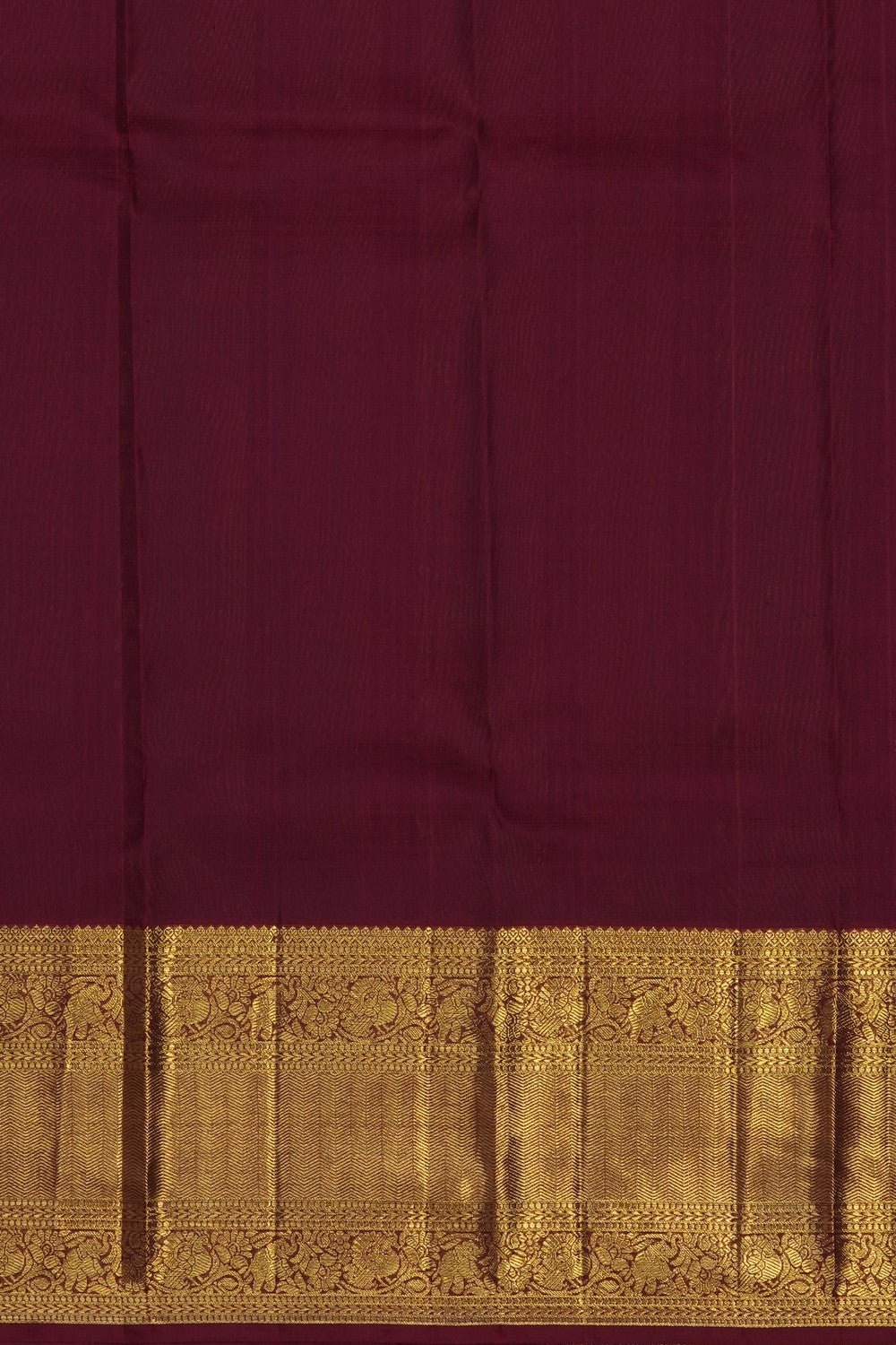 Image of Maroon Arani Silk Brocade Saree