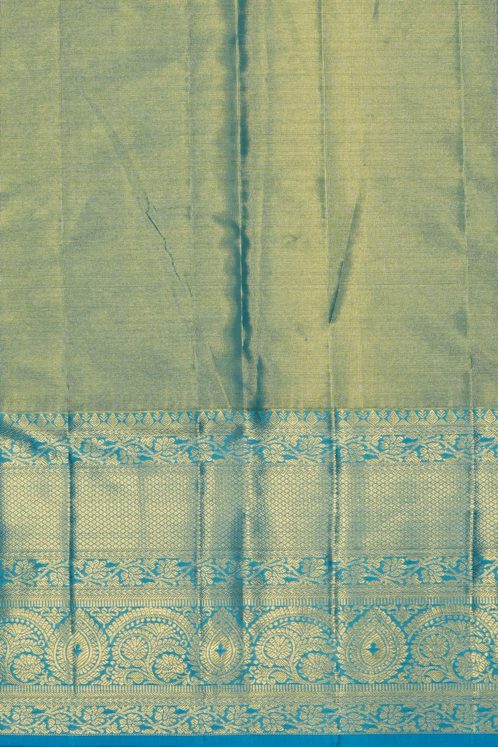 Image of Blue Kanchipattu Tissue Brocade Saree