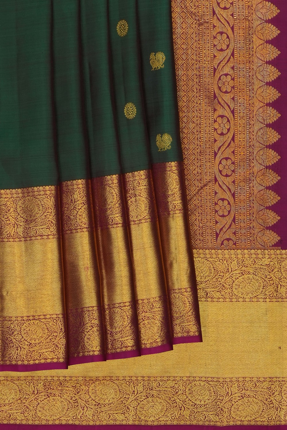 Image of Green South Silk Saree