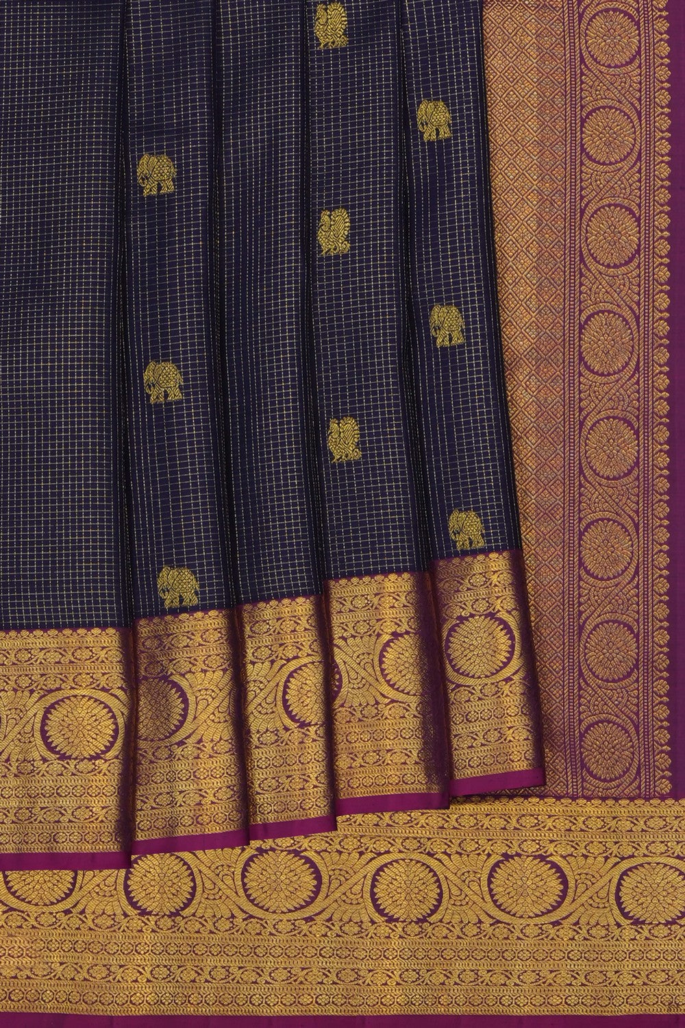 Image of Purple South Silk Saree