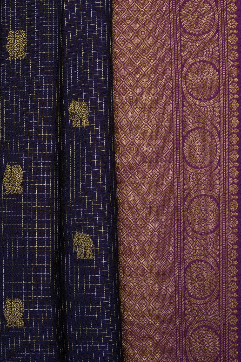 Image of Purple South Silk Saree