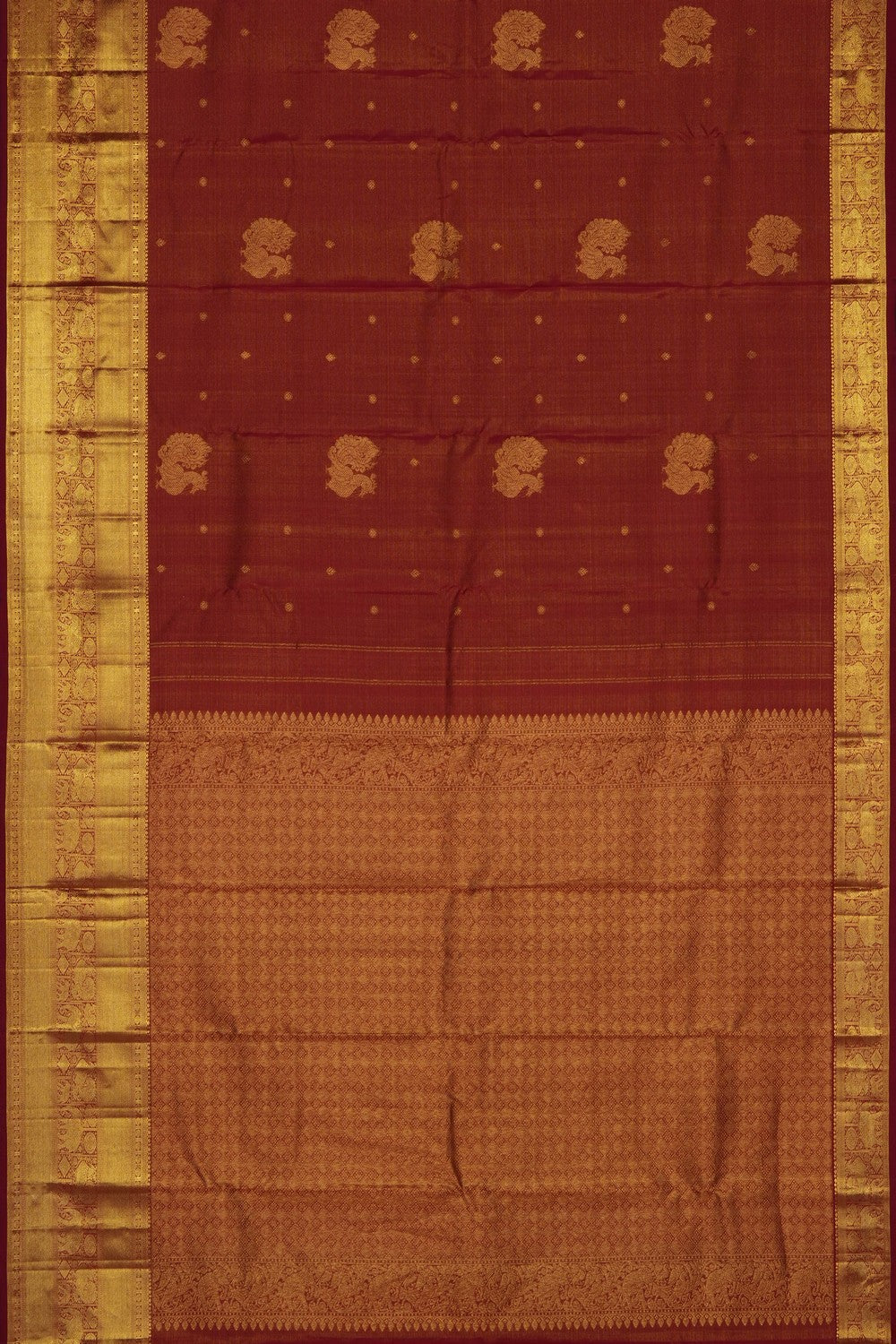 Image of Red South Silk Saree