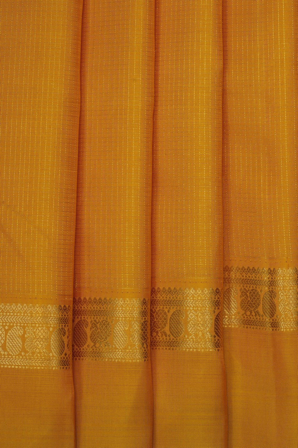 Image of Mustard Kanchipattu Saree