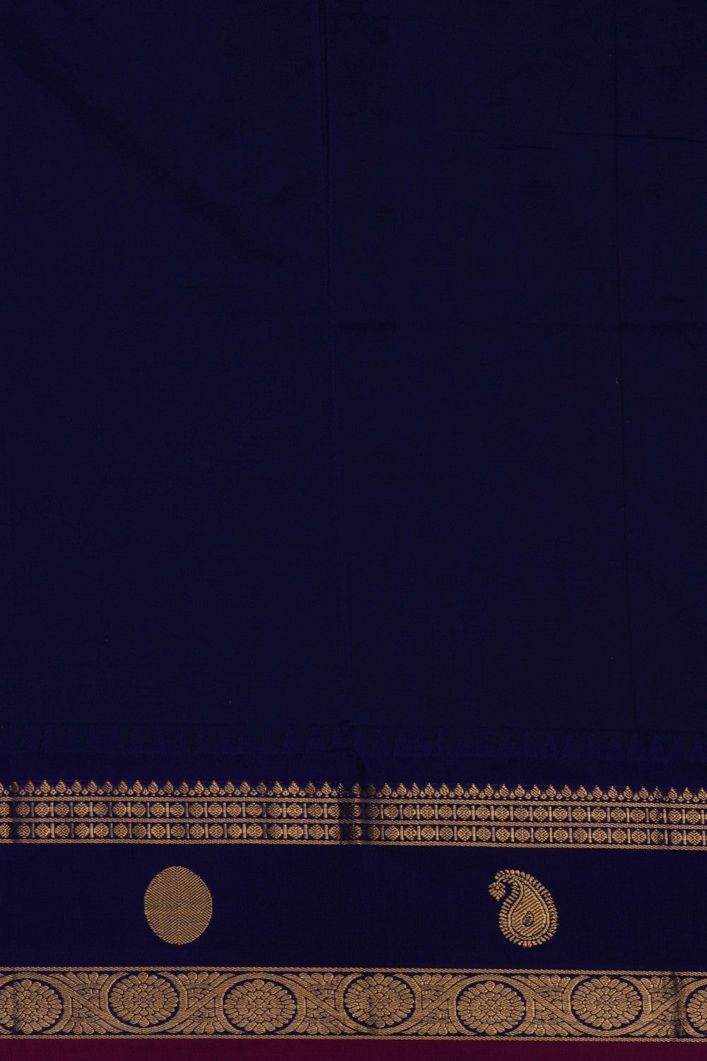 Image of Orange Narayanpet Silk Saree