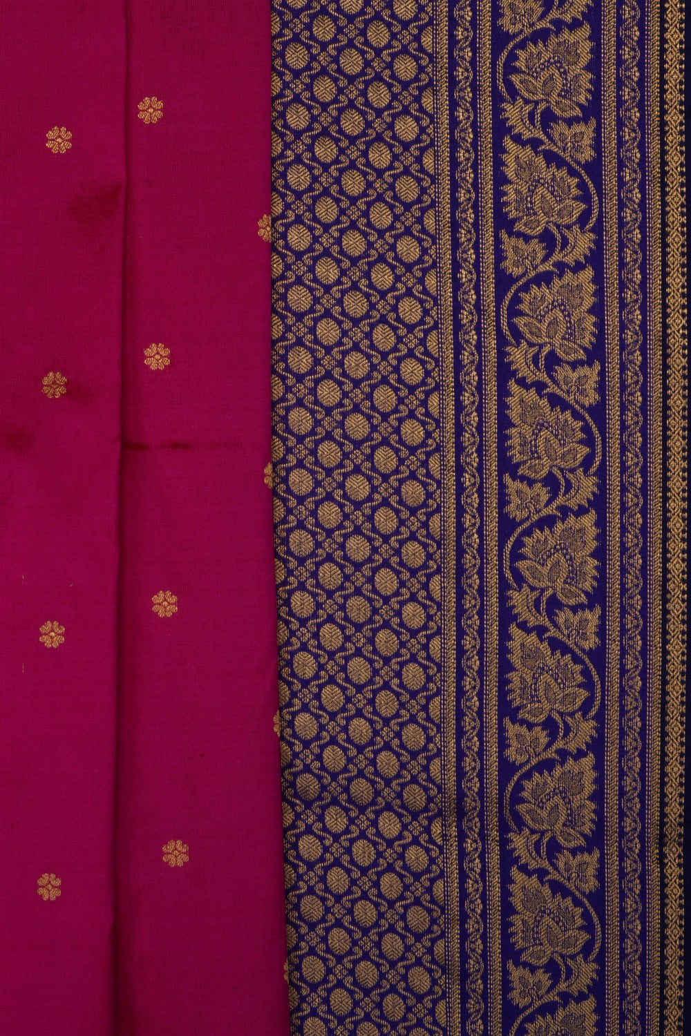 Image of Pink Narayanpet Silk Saree