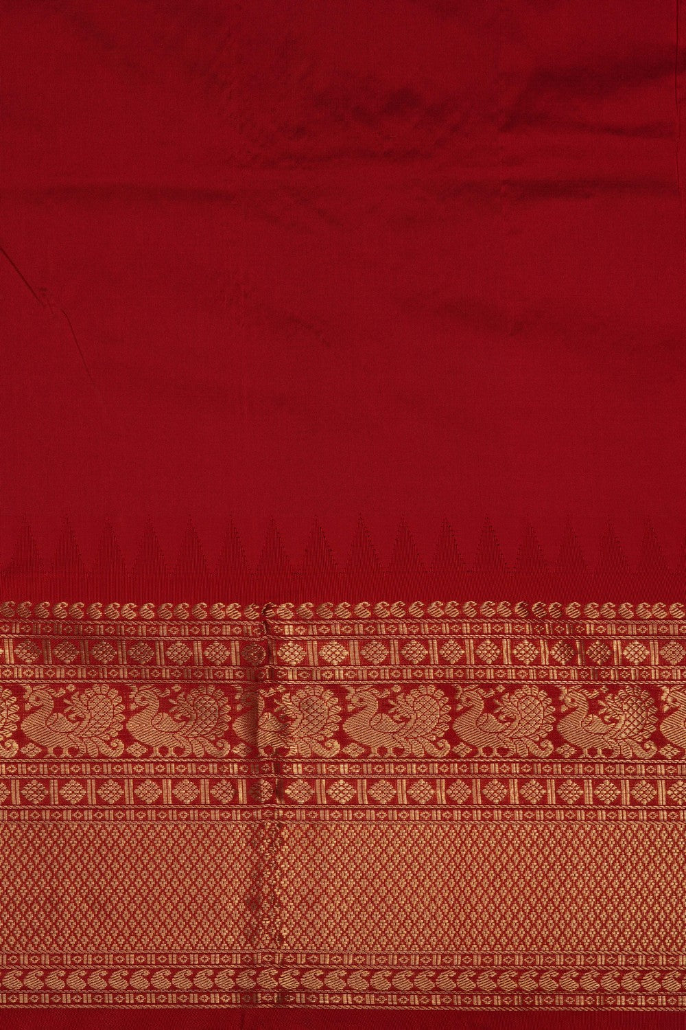 Image of Purple Narayanpet Silk Saree