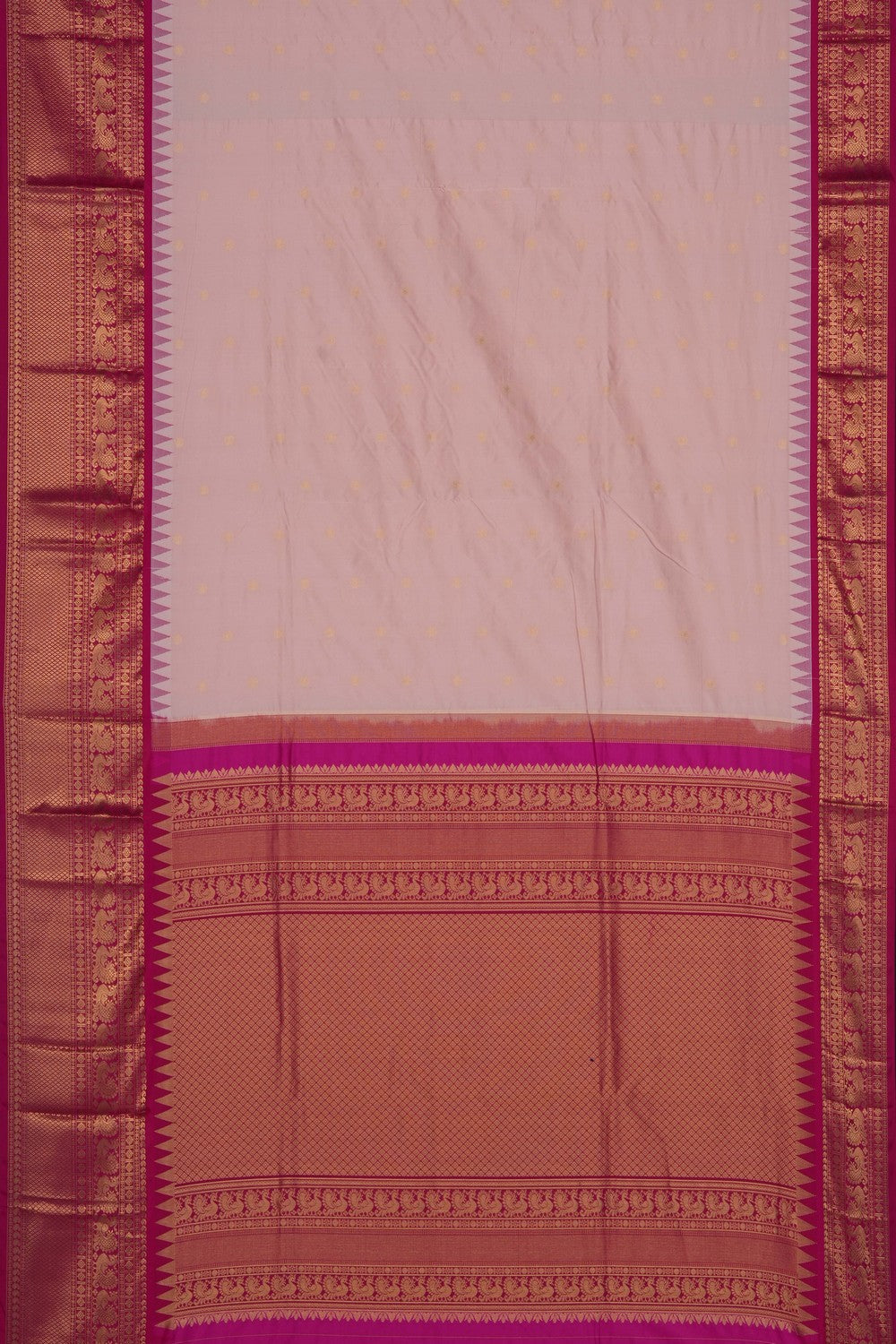 Image of Pink Narayanpet Silk Saree