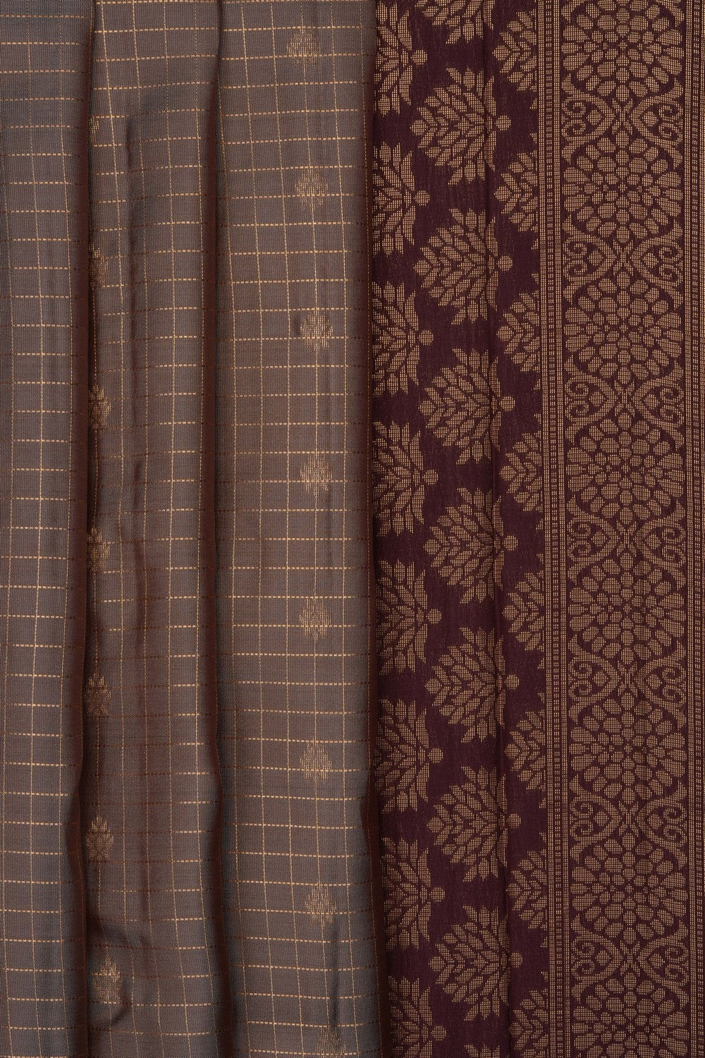 Image of Grey South Silk Saree