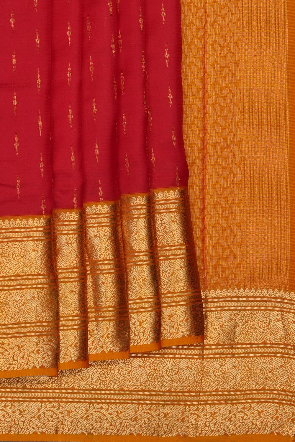 Image of Red South Silk Saree