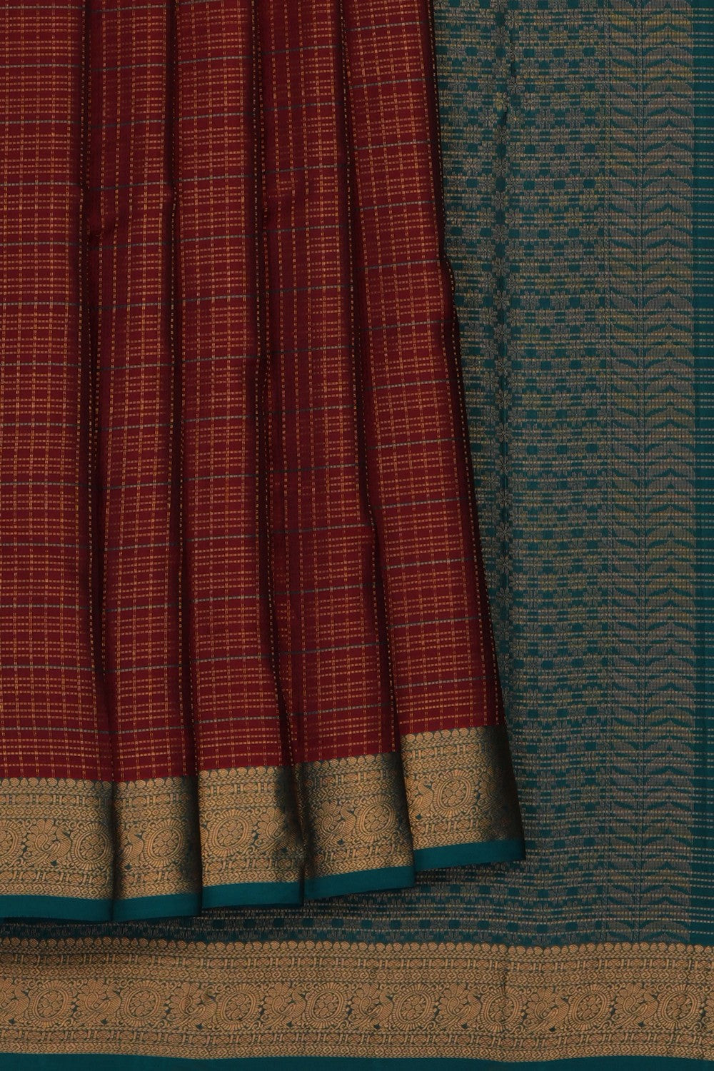 Image of Red South Silk Saree