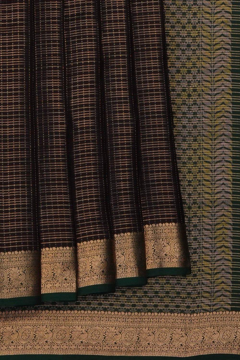 Image of Brown South Silk Saree