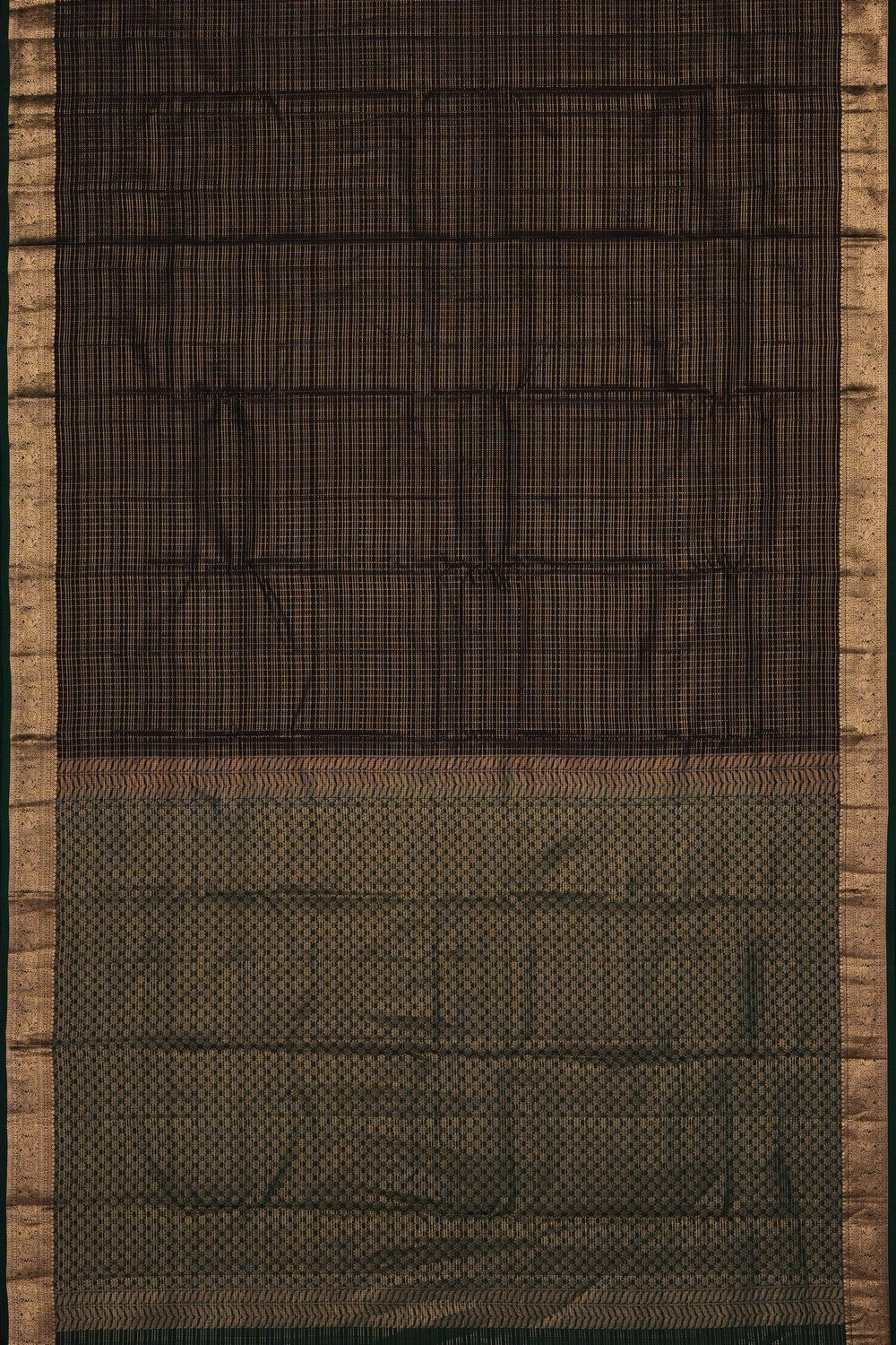 Image of Brown South Silk Saree